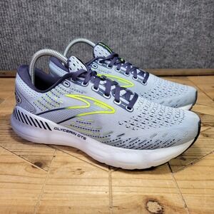 Brooks Glycerin GTS 20 Running Shoes Womens 8.5 B Blue Sneakers 1203701B416